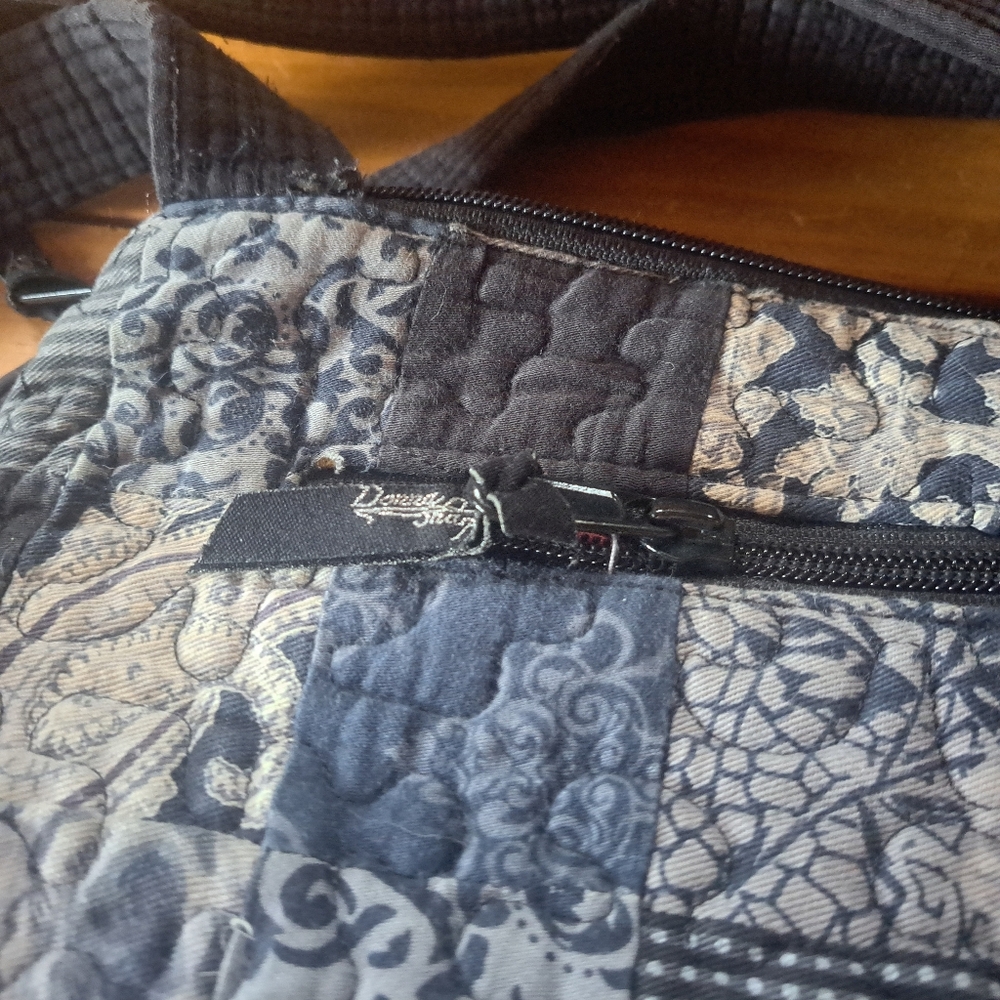 Donna Sharp Crossbody Bag, Quilted Patchwork, Blu… - image 6